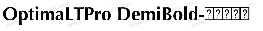 OptimaLTPro DemiBold字体转换